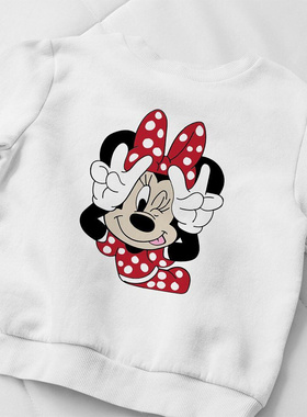 Minnie Mouse Pretending To Be A Rabbit Kids Hoodies Creative