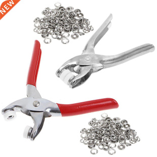 100 Pcs 9.5mm Silver Prong Ring Press Studs Snap Fasteners D