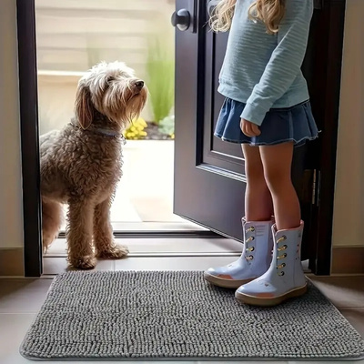 Dog Door Mat Dog Mud Mat For Muddy Paws Absorbs Moisture And