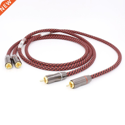 Pair(2pcs) A56 Hifi Canare 5N OFC Audio RCA Cable High End