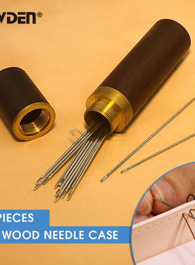 12Pcs DIY Craft Sewing Needles Leather Knitting Pins with 1