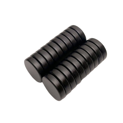 Black Epoxy Neodymium Magnet Strong Small Round Waterproof R