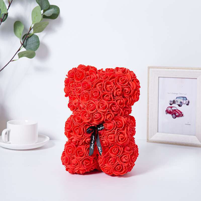 Rose Bear NEW Valentines Day Gifts 25cm Flower Bears