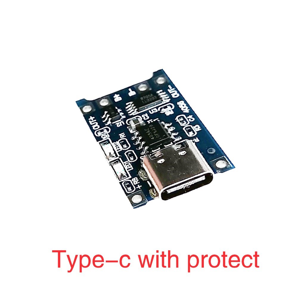 1A 18650 lithium battery protection board Micro USB / Type-c