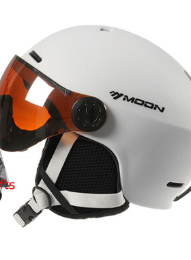MOON Skiing Helmet Goggles Integrally-Molded PC+EPS-Qua