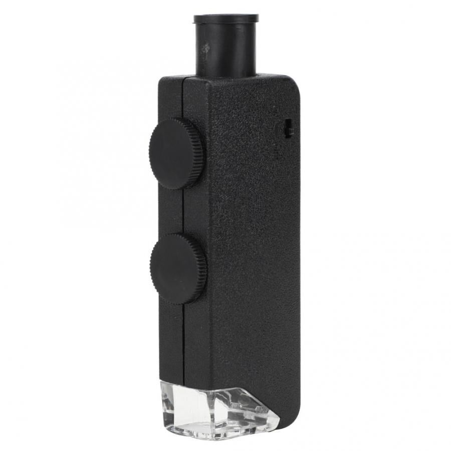 60-100X Adjustable Portable Pocket LED Microscope Mini Magni