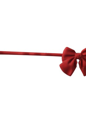 Korean sweet girl, simple red bow hairpin, lovely style hair