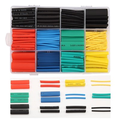530pcs/Set Heat Shrink Tubing Insulation Shrinkable Tube Pol