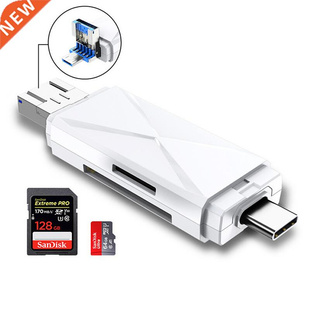 3 IN 1 USB 3.0 Type C Card Reader SDHC SD TF MicroSD Card Re