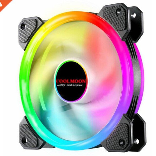 Practical 12cm Desktop Computer Cooling Fan Silent Fan RGB C