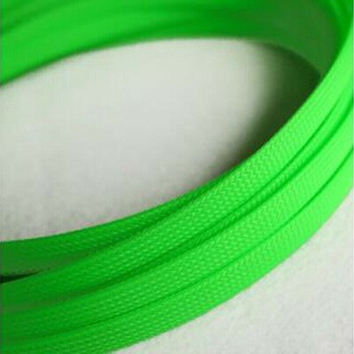 Green 3-40mm Cable Sleeves Encrypted Snakeskin Mesh Wire Pro