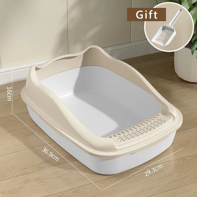 Cat Litter Box Small Size Pet Sandbox for Kitty Anti-Splash