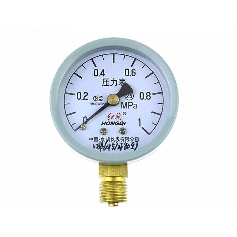 Pressure gauge 0-1 MPa water pressure testing vacuum negativ