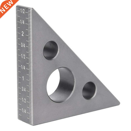 Right Angle Ruler Triangle Ruler Aluminum Alloy 45/90 Degree