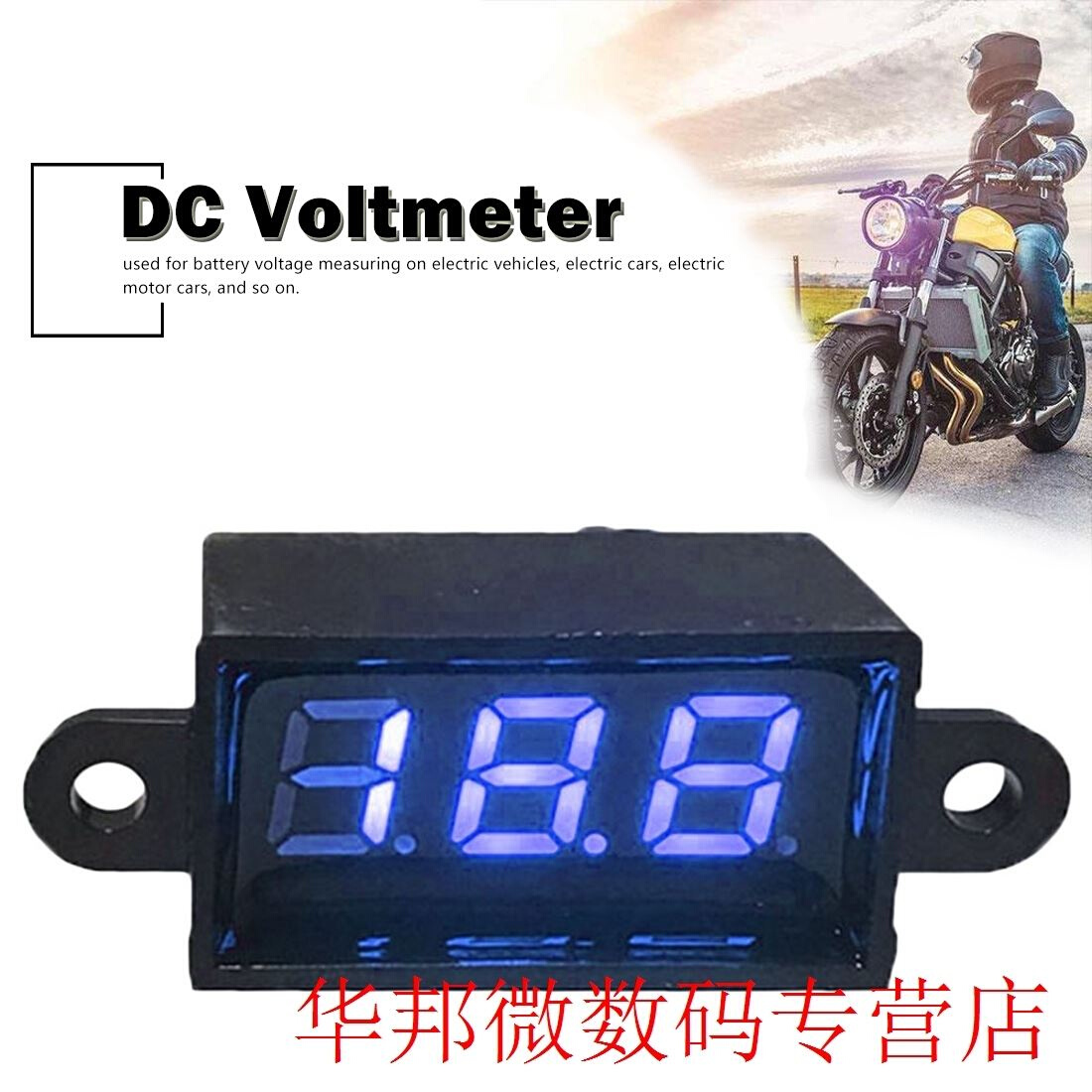 0.28 inch 3.5-30V LED Digital Voltmeter Ammeter Car Motocycl