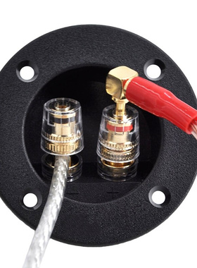 2pcs/lot Two Copper Terminal Block Speaker Junction Box Conn
