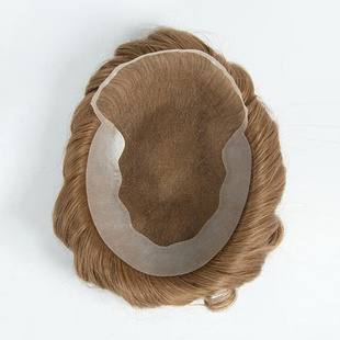 Men Hair Pieces Indian Remy Human Hair Toupee Fine Mono Lace