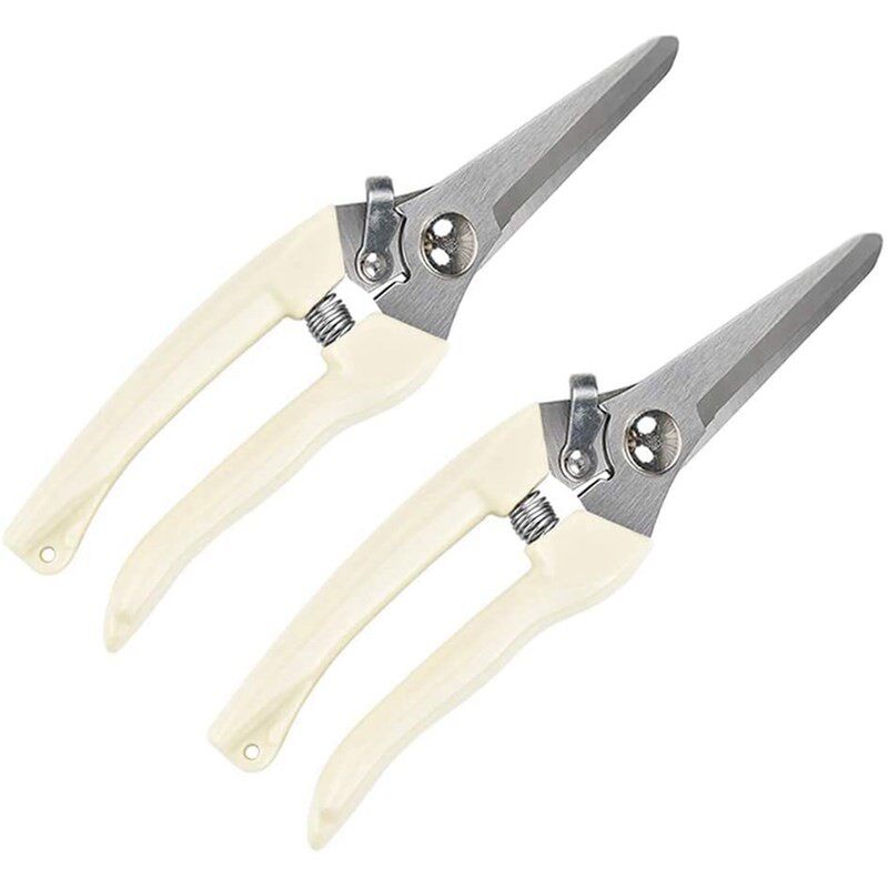 Straight Blade Garden Scissors - 2 Pack, Ultra Lightweight H