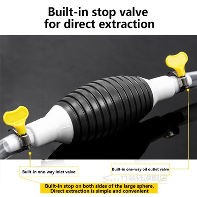 1.2Meters 20mm Car Fuel Siphon Hose Oil Transfer Manual Suc