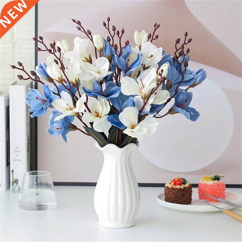 5Forks 20Heads Artificial Silk Flower Bouquet Simulation Mag