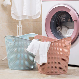 Large plastic bathroom laundry basket toy laundry basket