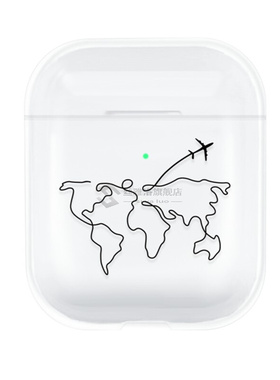 Earphone Case for Airpods 1 2 Cute Transparent Cartoon Wirel