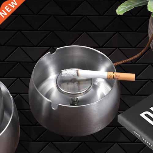 Ashtray Home Living Room Anti-fly Ash Office Creative Stainl