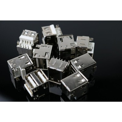 10pcs/lot USB-A mother interface USB socket USB mother doubl