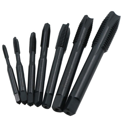 7pcs Machine Taps Kit Metric Plug Hand Tap Drill Bits HSS M2