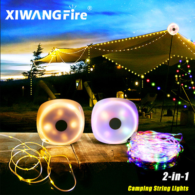 Camping String Lights 33Ft Light with Lanterns 2 in 1