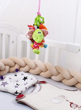 1M/2M/3M/4M Length Newborn Baby Bed Bumper Pure Weaving Plus