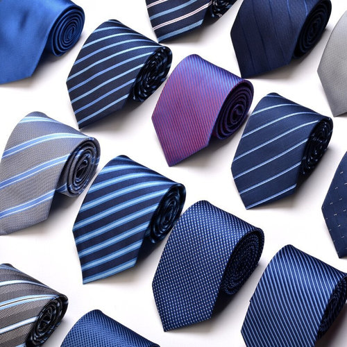 Mens Neck Ties Tie For Men Necktie Neckties Party Suit Navy