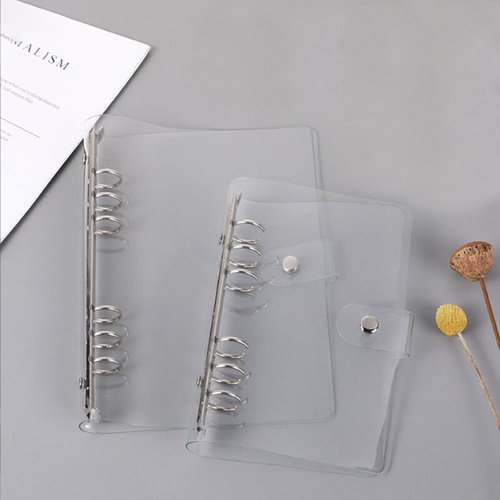 Transparent Color Plastic Clip File FolderA4/A5/A6/Notebook