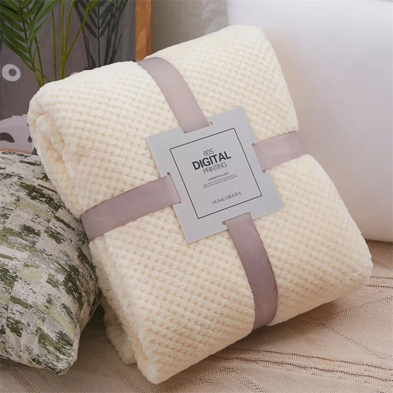 Baby Blanket Soft Fleece Infant Thick Quilt Bedding Swaddle