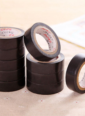 Black 10M PVC Flame Retardant Adhesive Vinyl Electrical Insu