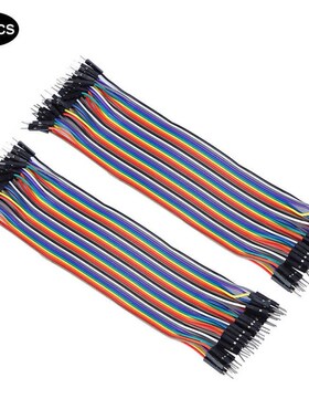 10Pcs Jump Wire Plastic Male to Male Connecting Cable 适用于