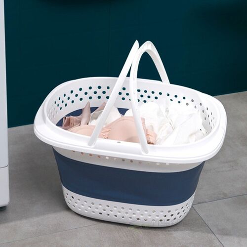 Collapsible Laundry Hamper Basket Clothes Storage Bag Washi