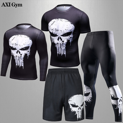 Rashguard Men's Fitness Training Suit Gym Jogging Jiu Jitsu