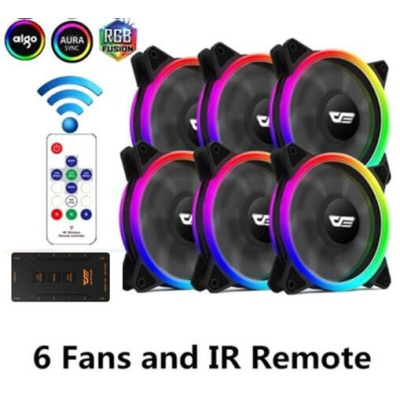 Aigo Authentic DR12-Pro Computer Cooler Cooling RGB Fans Co