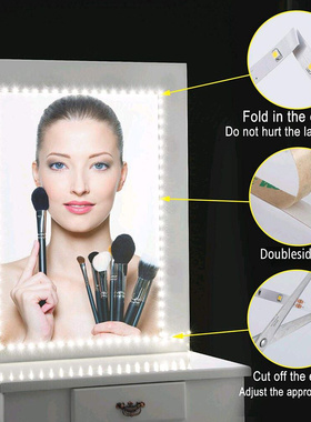 2//5M Makeup Mirror Light Strip USB 5V Dressing Table Bathr