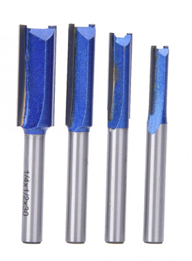 4 Pcs Trim Router Bits Professional Woodworking Slotting 2 F