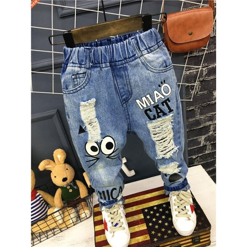 Baby Boys Girls Jeans Pants New Children Trousers 1-7Yrs Bo