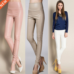 On Sale Autumn Winter Women Ladies Warm Legging Leather Pant
