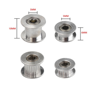 1Pcs GT2 Idler Timing Pulley 20 Tooth Wheel Bore 5mm Alumini