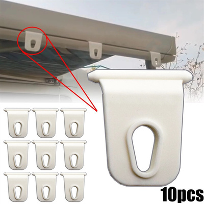 10PCS Camping Awning Hooks Plastic Clips Racks Tool Awning