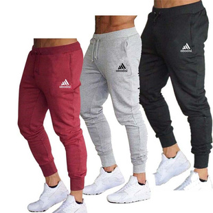 Men's casual sports pants, sportswear, tights, black, joggin