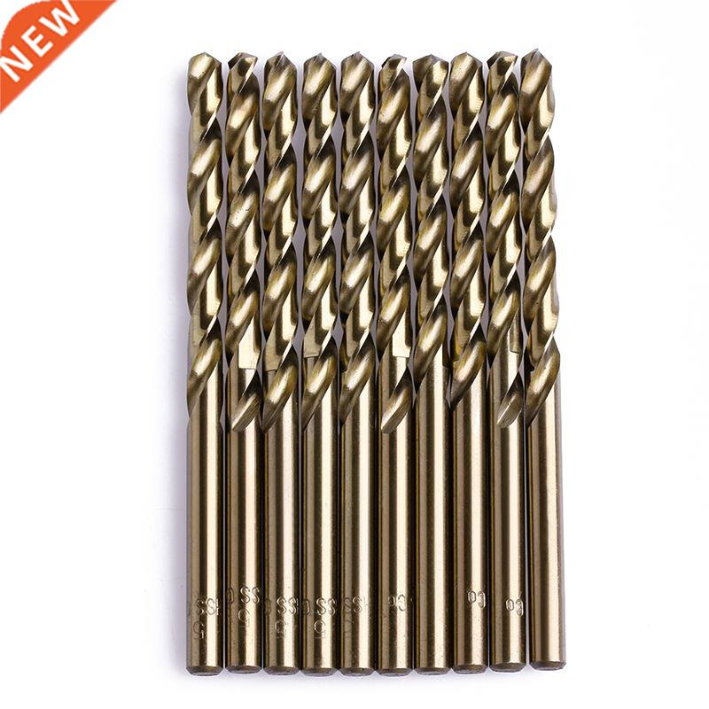 10Pcs 5mm M35 Triangle Shank HSS-Co Cobalt Twist Drill Spira