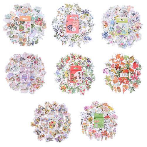 50pcs/Box DIY Succulent Plants Diary Paper Lable Sealing Sti