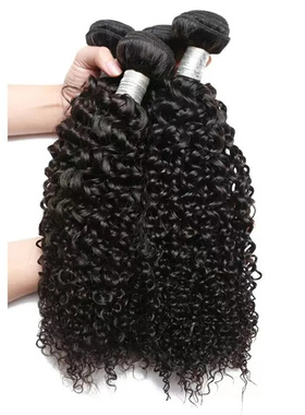 Indian Cuticle Aligned Burmese Curly Human Bundles 10-40inch