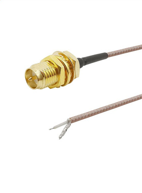 RP SMA Female Bulkhead to PCB Solder RF Coaxial Connector R